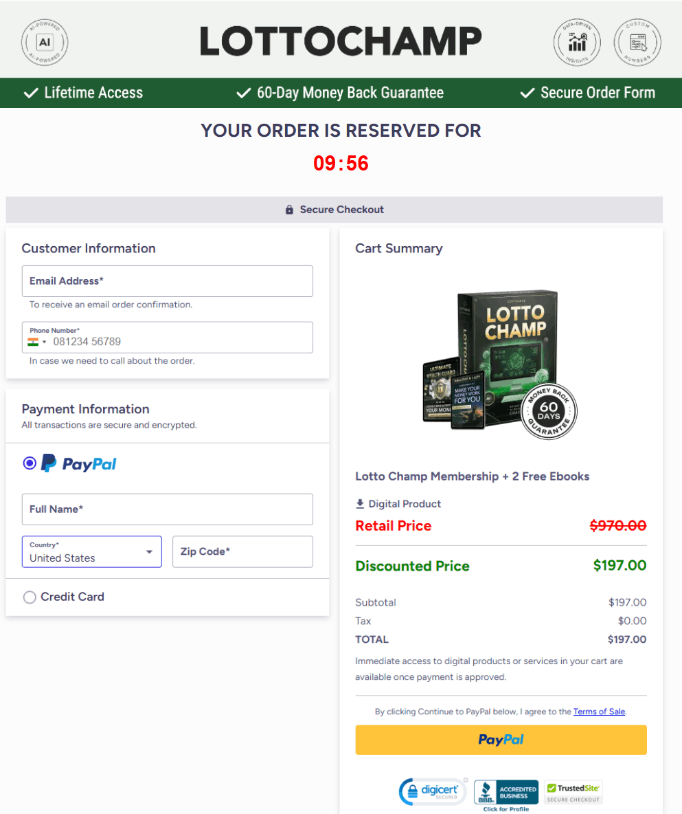 lotto-champ-checkout-page